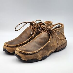 Twisted X MDM0003 Men's Leather Driving Moc Loafers 8M